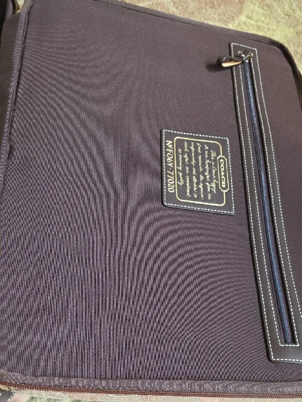 Coach Signature Carry-On Spinner Luggage - Picture 11 of 13